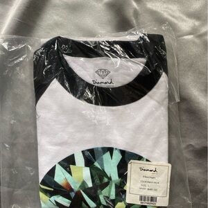NWT in original packaging vintage Diamond Supply Raglan sleeve baseball T.